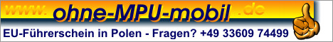 ohne MPU mobil - EU-Führerschein aus Polen ohne MPU mobil - EU-Führerschein aus Polen